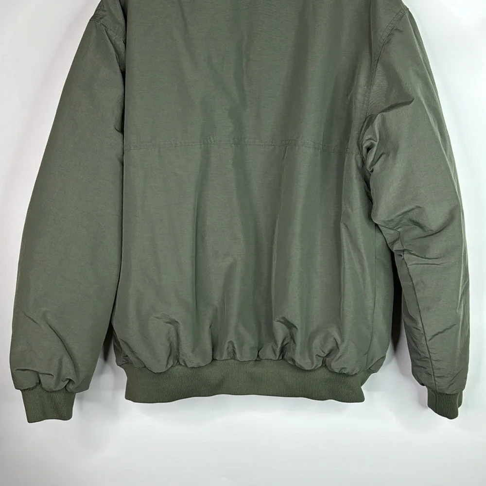 Vintage White Sierra Green Fleece Lined Jacket Size Medium
